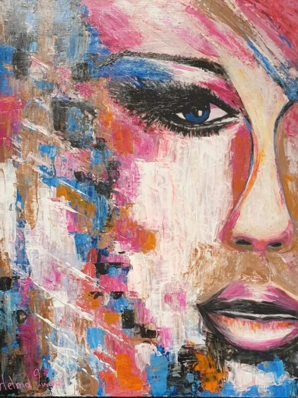 14) Abstract vrouwengezicht